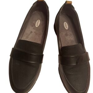 Dr. Scholl's Black Textured Loafers
